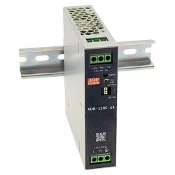 XDR-120E-48, 48VDC, 120W Raya Montaj Tipi Güç Kaynağı