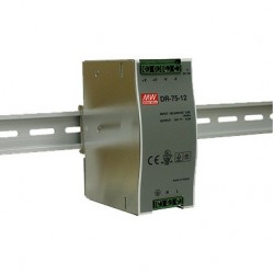 DR-75-12, 12V, 6.3A Ray Montaj Tipi Güç Kaynağı