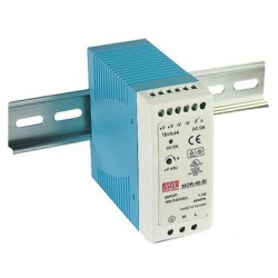 MDR-40-12, 12V, 3.33A Ray Montaj Tipi Güç Kaynağı